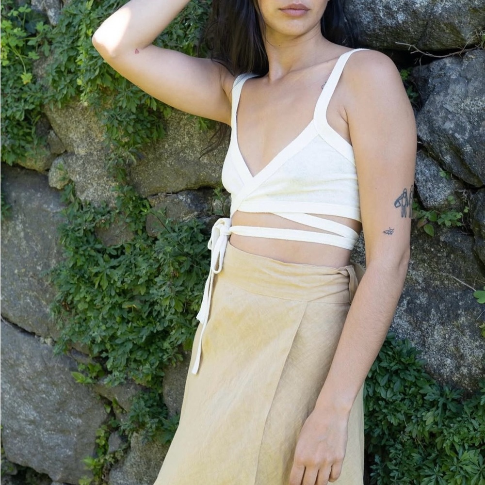 OZMA Linen Wrap Skirt
